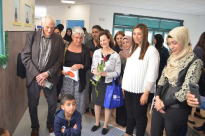 صاحب مكتبات "الفانوس وبيجاما" في زيارة لمدرسة واحة السلام باللد